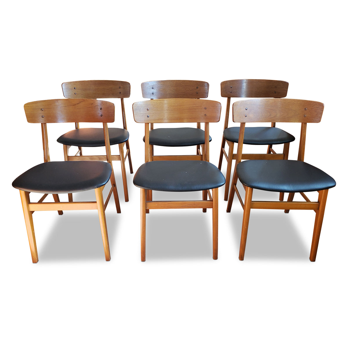 Teak and Beech Farstrup Dining Chairs