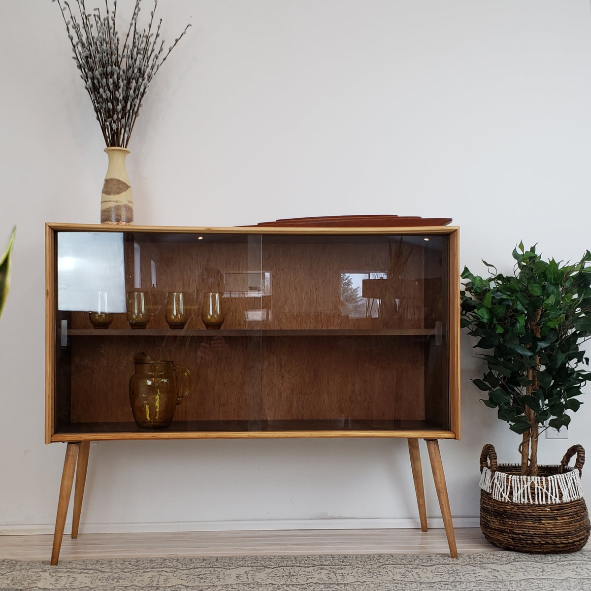 Deilcraft Walnut and Ash Bookcase