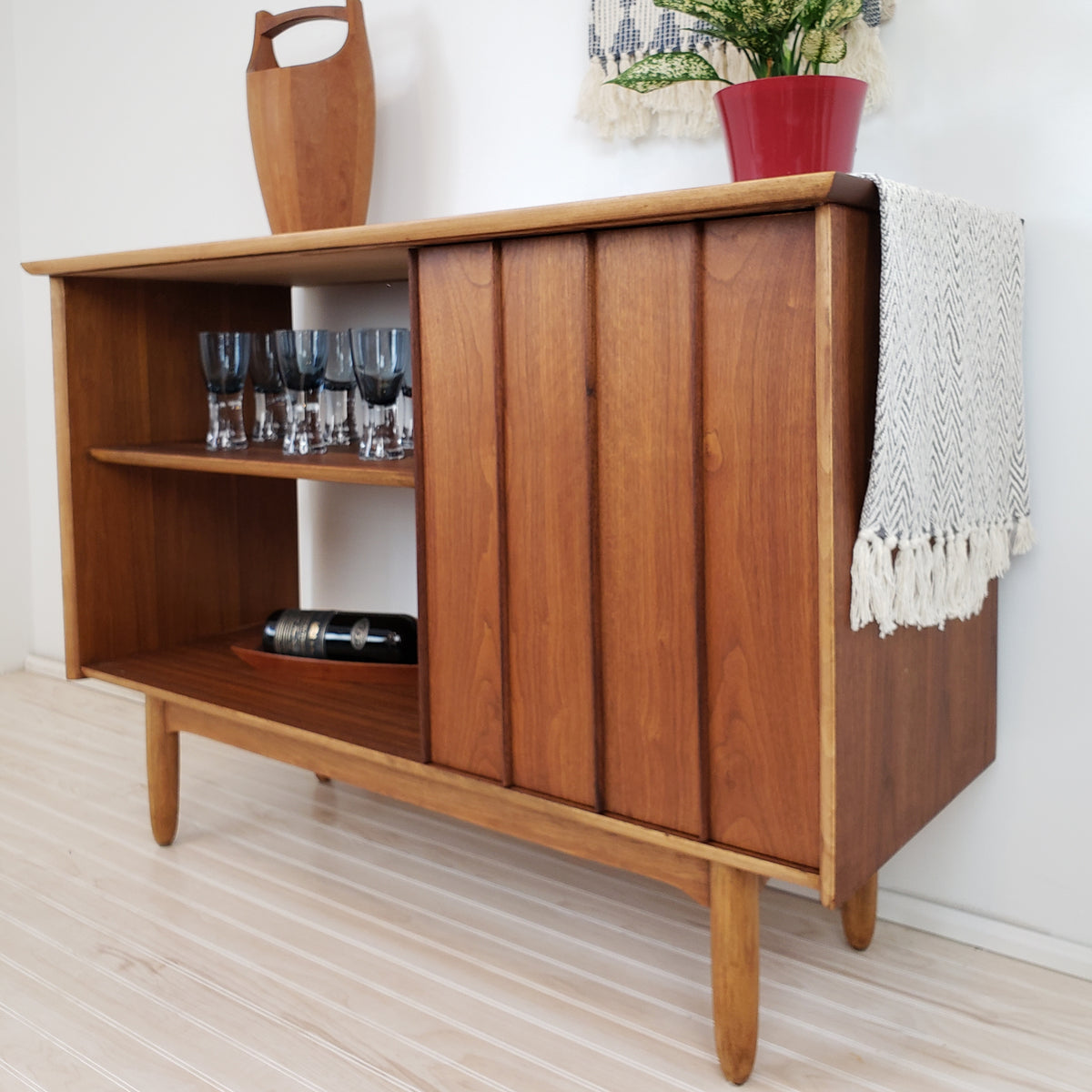 Vintage Walnut Sideboard