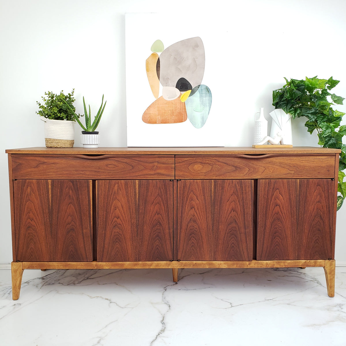 mid-century Walnut Sideboard by Kaufman Furniture