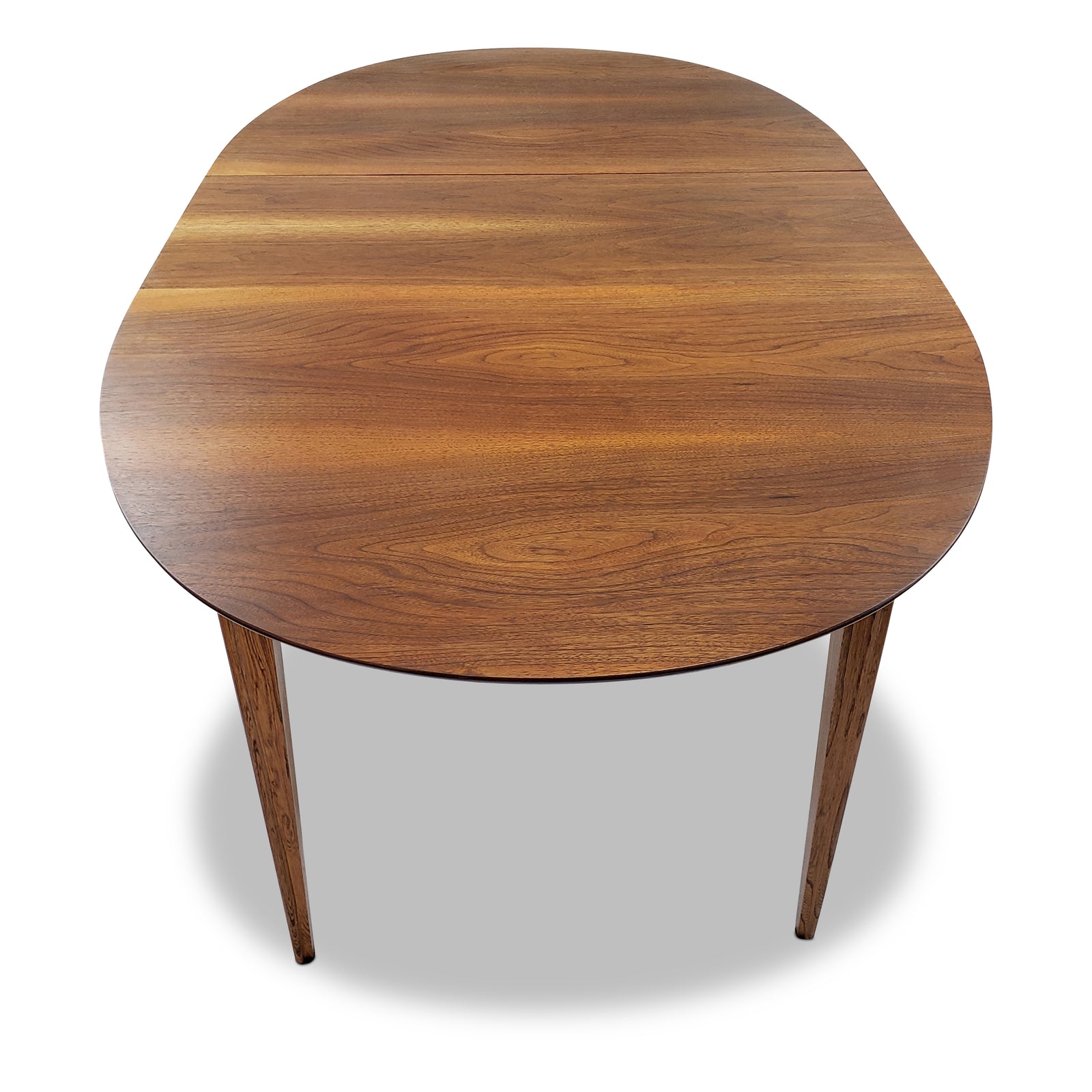 Mid Century Oval Walnut Dining Table by Deilcraft