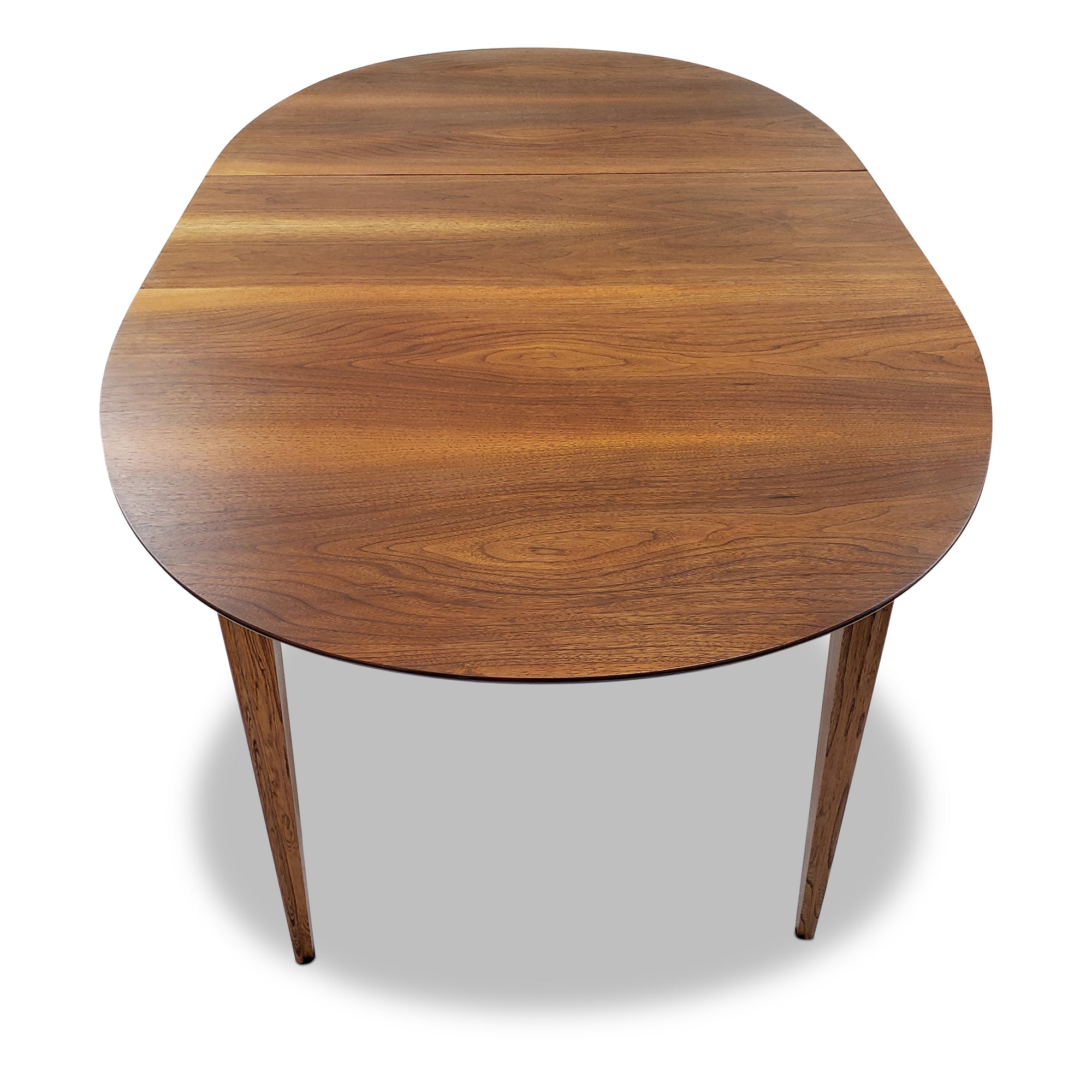 Mid Century Oval Walnut Dining Table by Deilcraft