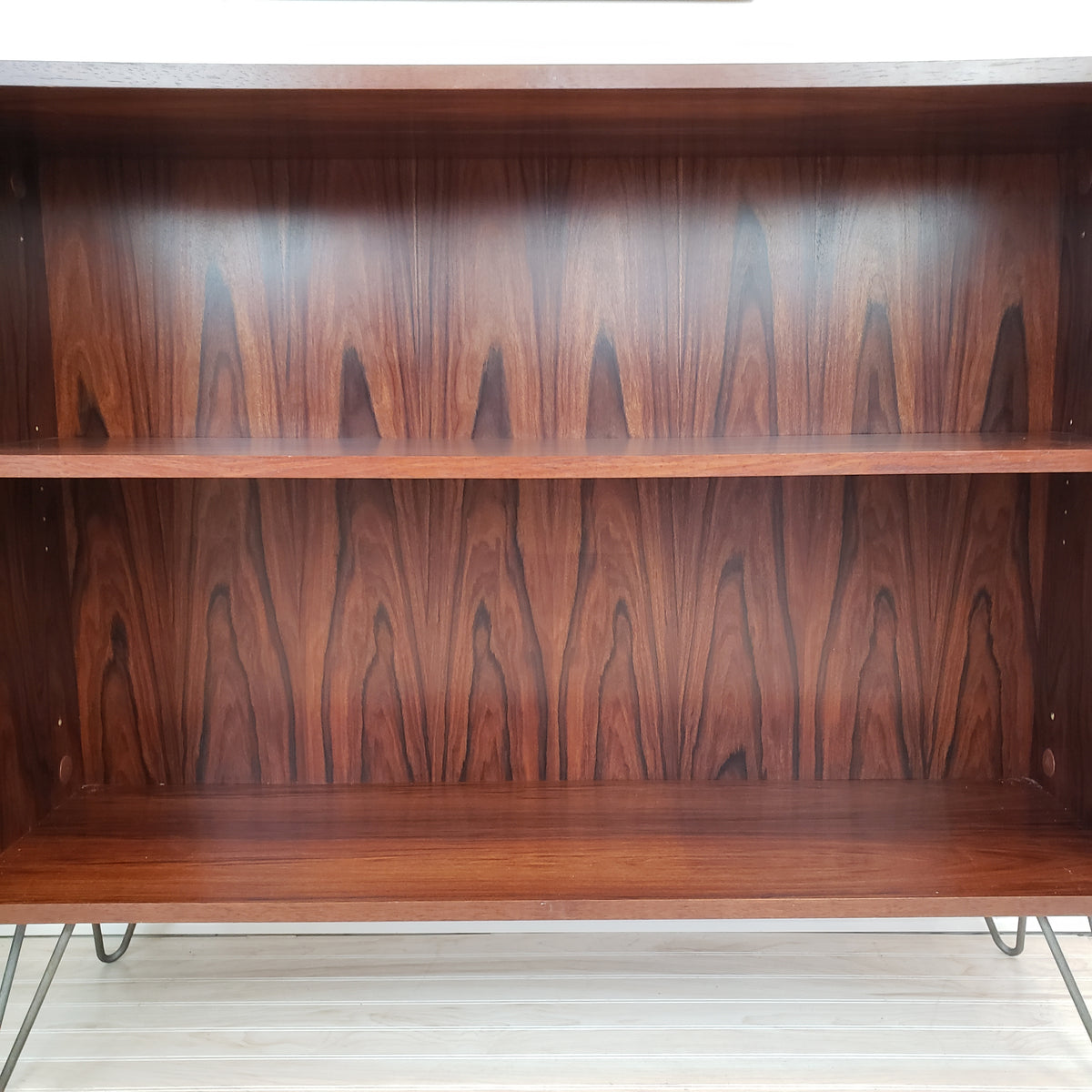 Rosewood Display Cabinet on Hairpin Legs