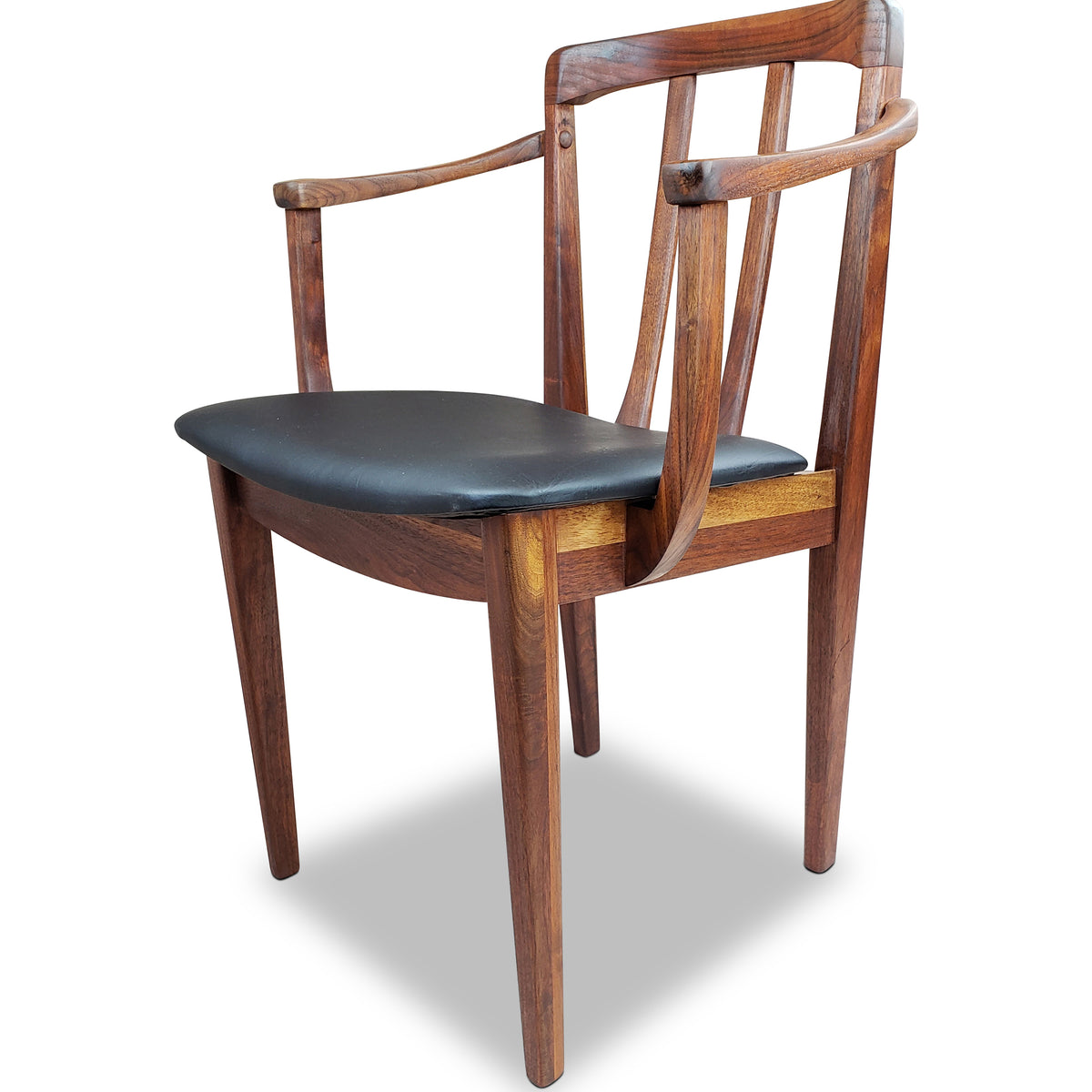 Vintage Walnut Dining Chairs by Honderich Furniture Co.