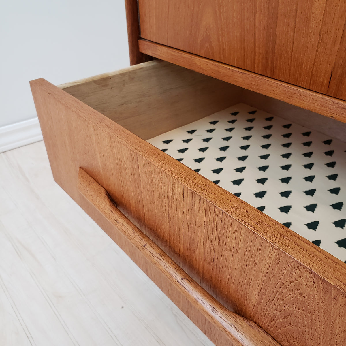 Mid Century Teak Upright Dresser