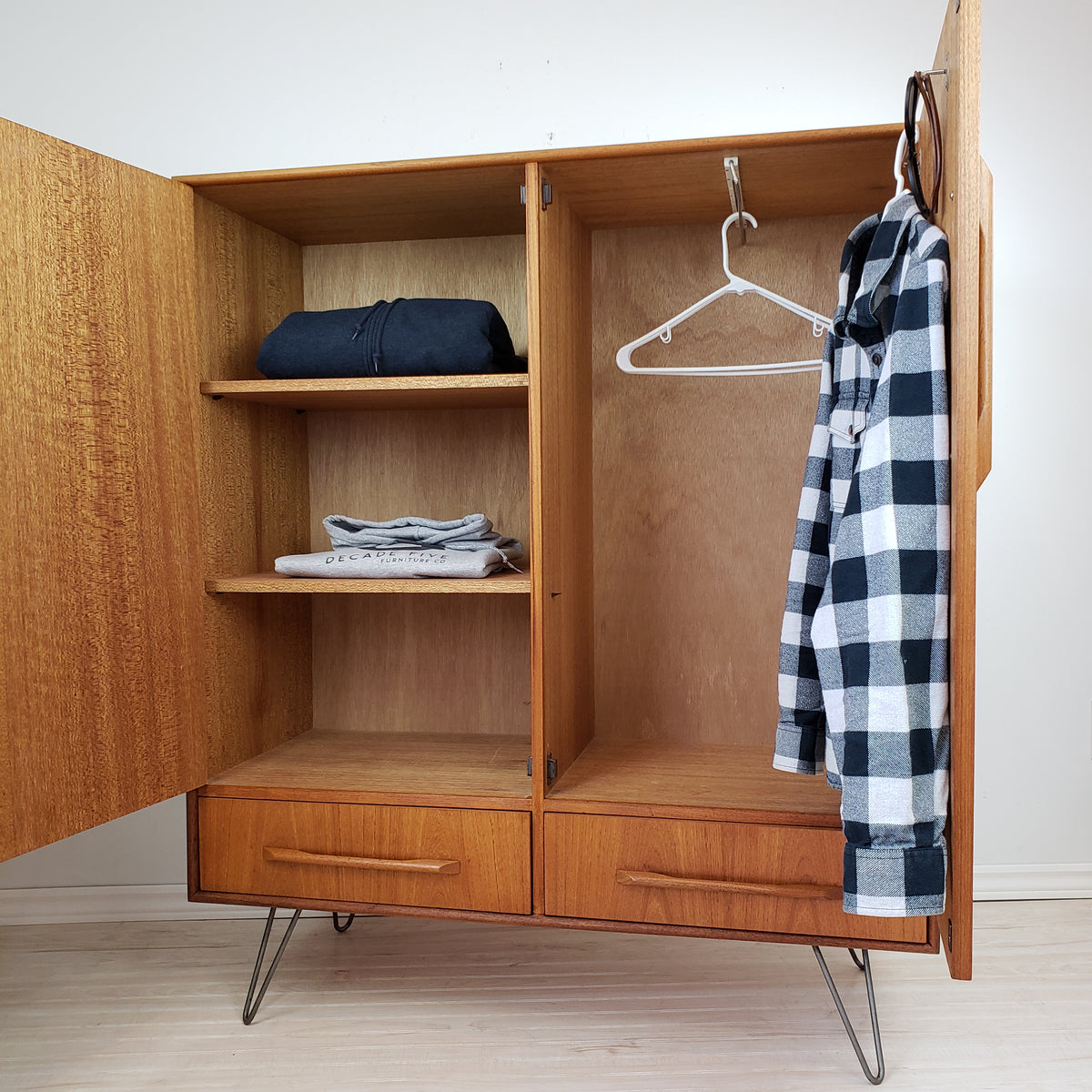 Mid Century Teak Upright Dresser