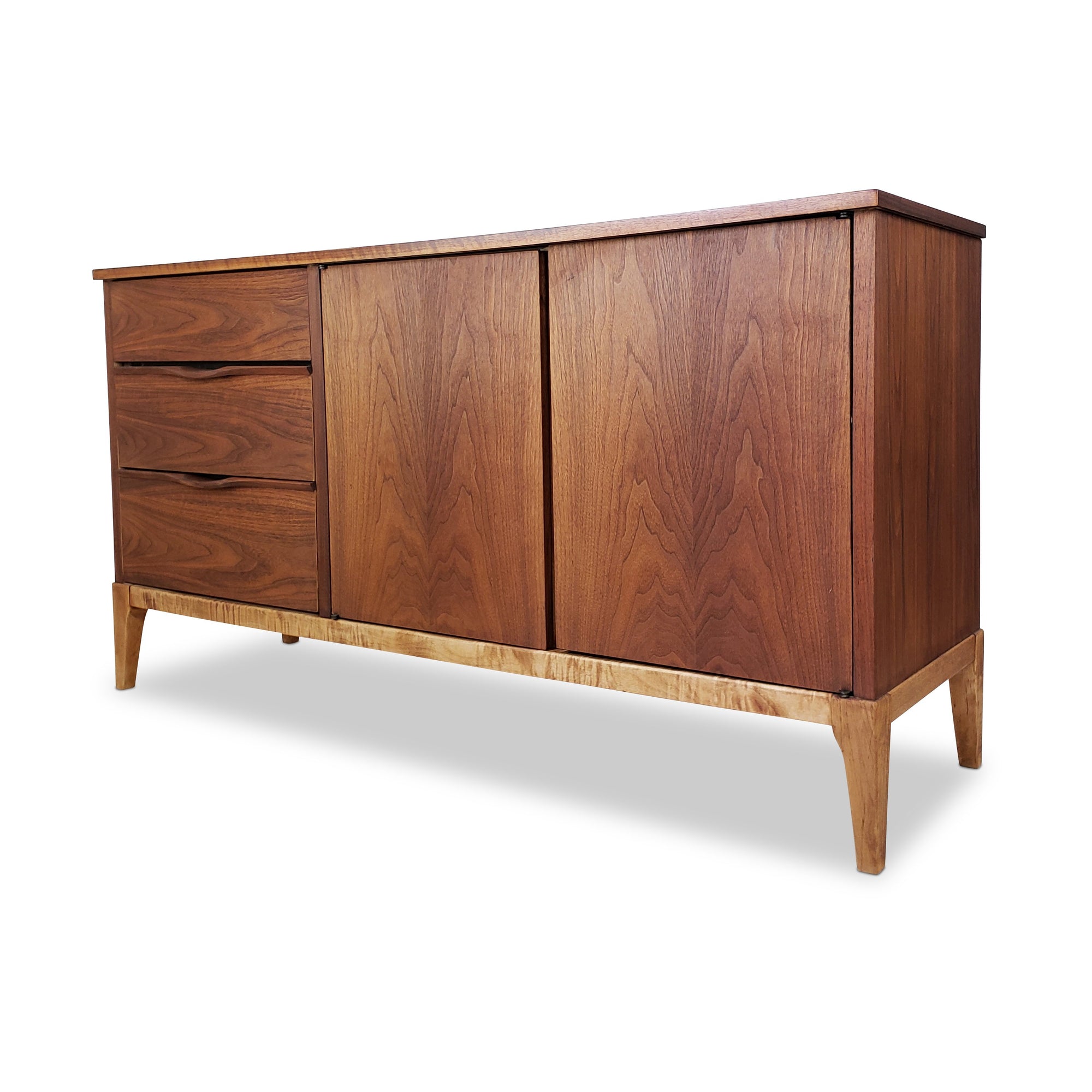 mid century Walnut Sideboard by Kaufman Furniture