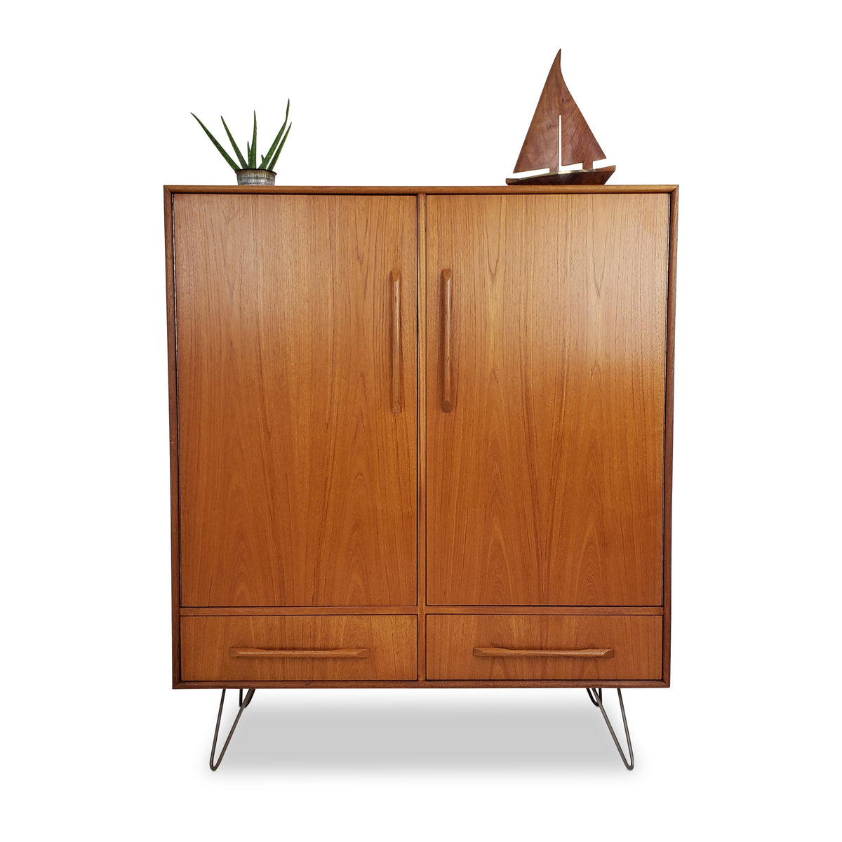 Mid Century Teak Upright Dresser