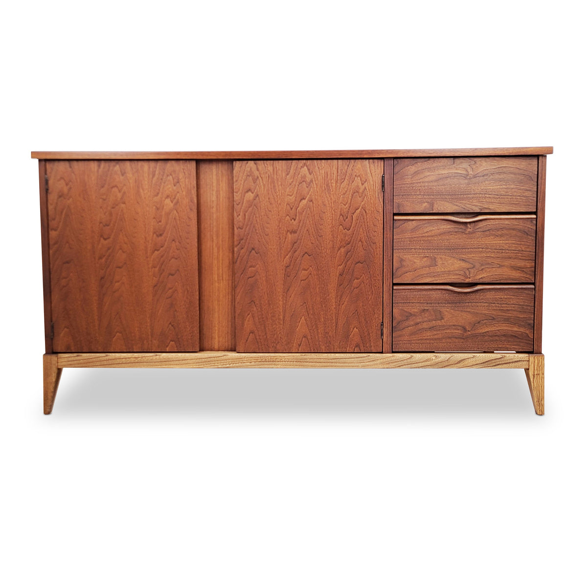Mid Century Walnut Sideboard by Kaufman