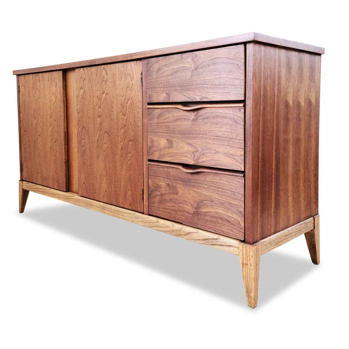 Mid Century Walnut Sideboard by Kaufman