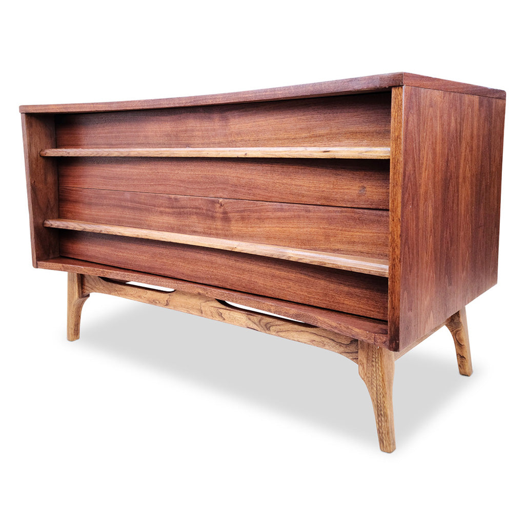 Walnut Two Drawer Dresser