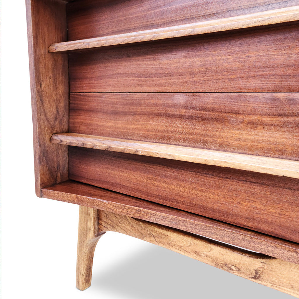 Walnut Two Drawer Dresser