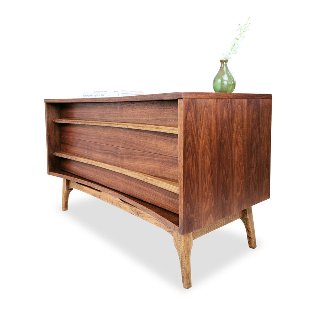 Walnut Two Drawer Dresser