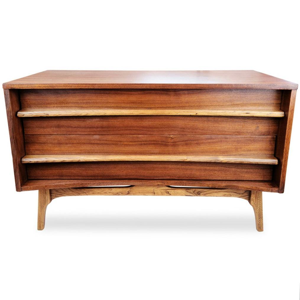 Walnut Two Drawer Dresser