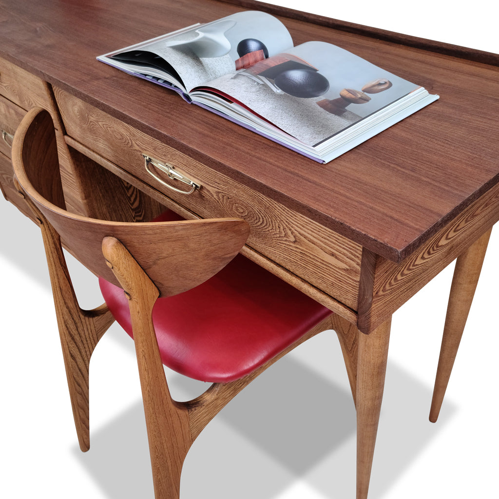 Vintage Oak and Walnut Desk