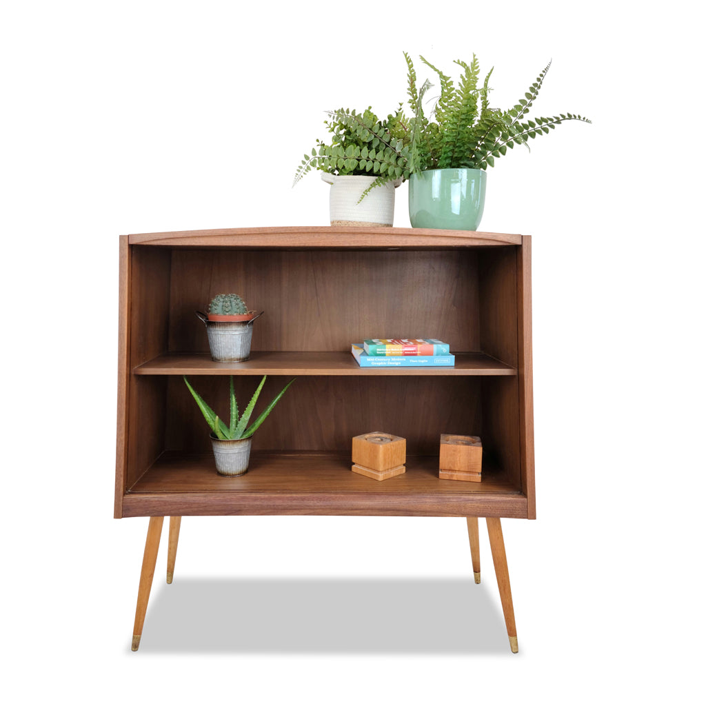 Mid Century Walnut Bookcase