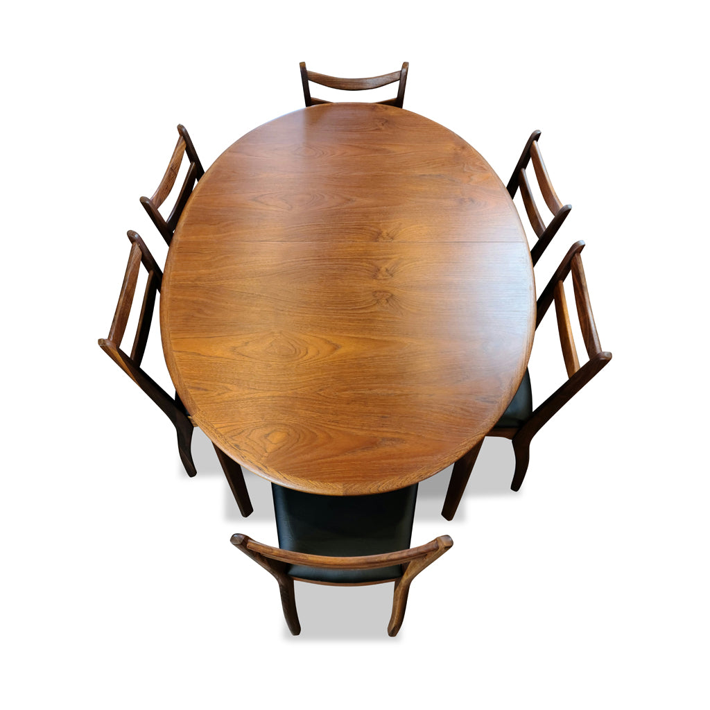 Teak Extendable Oval Table