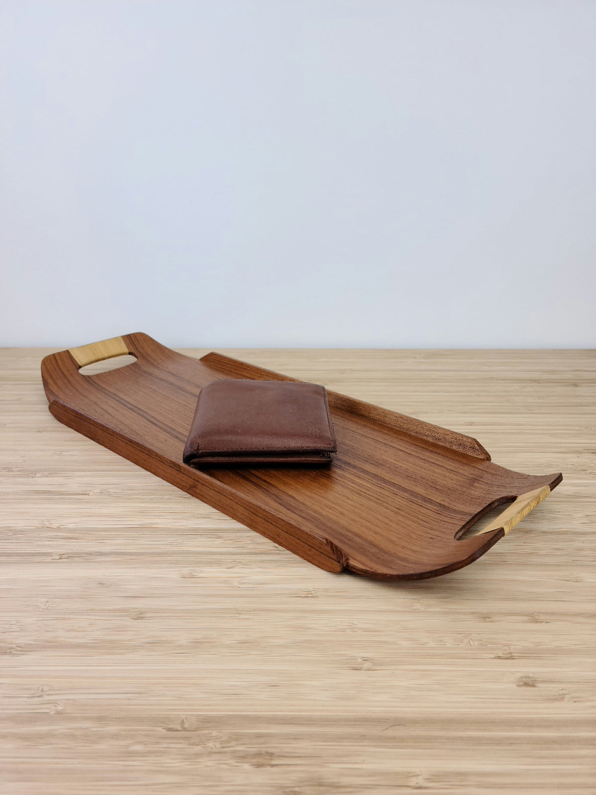 Teak Tray with Danish Cane