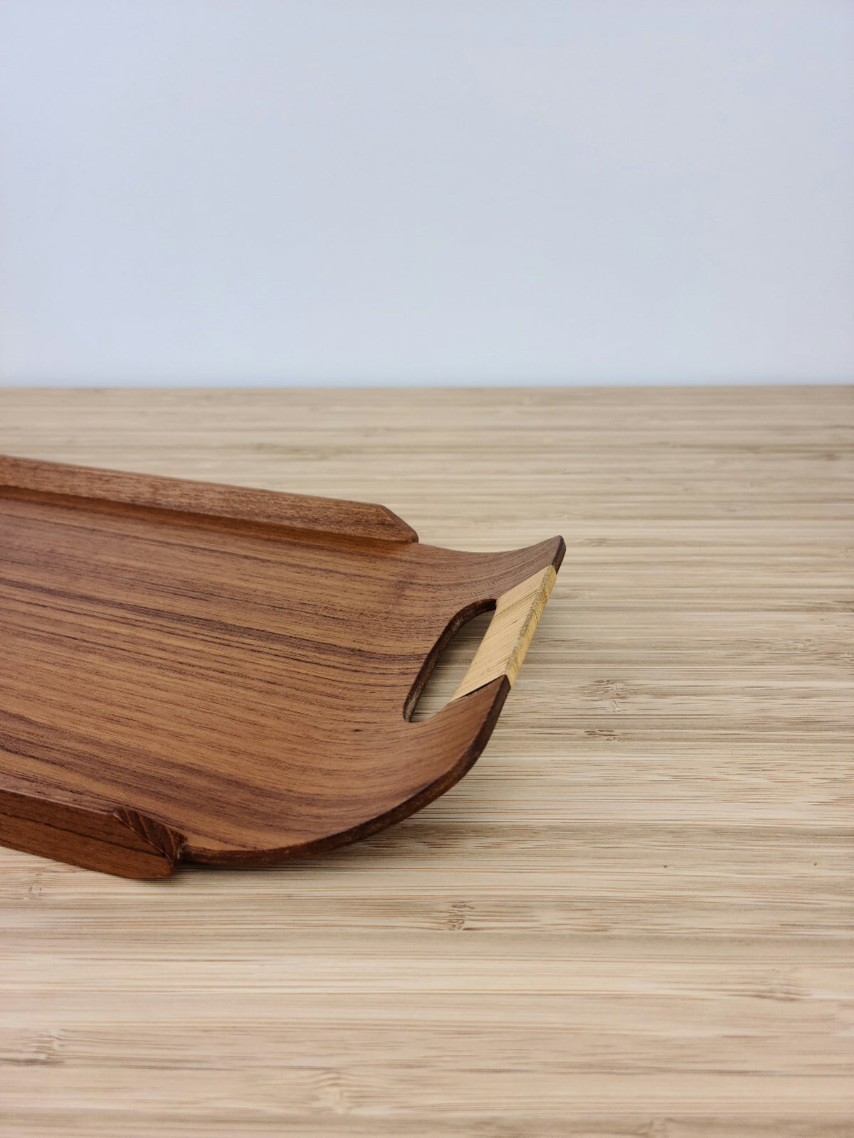Teak Tray with Danish Cane