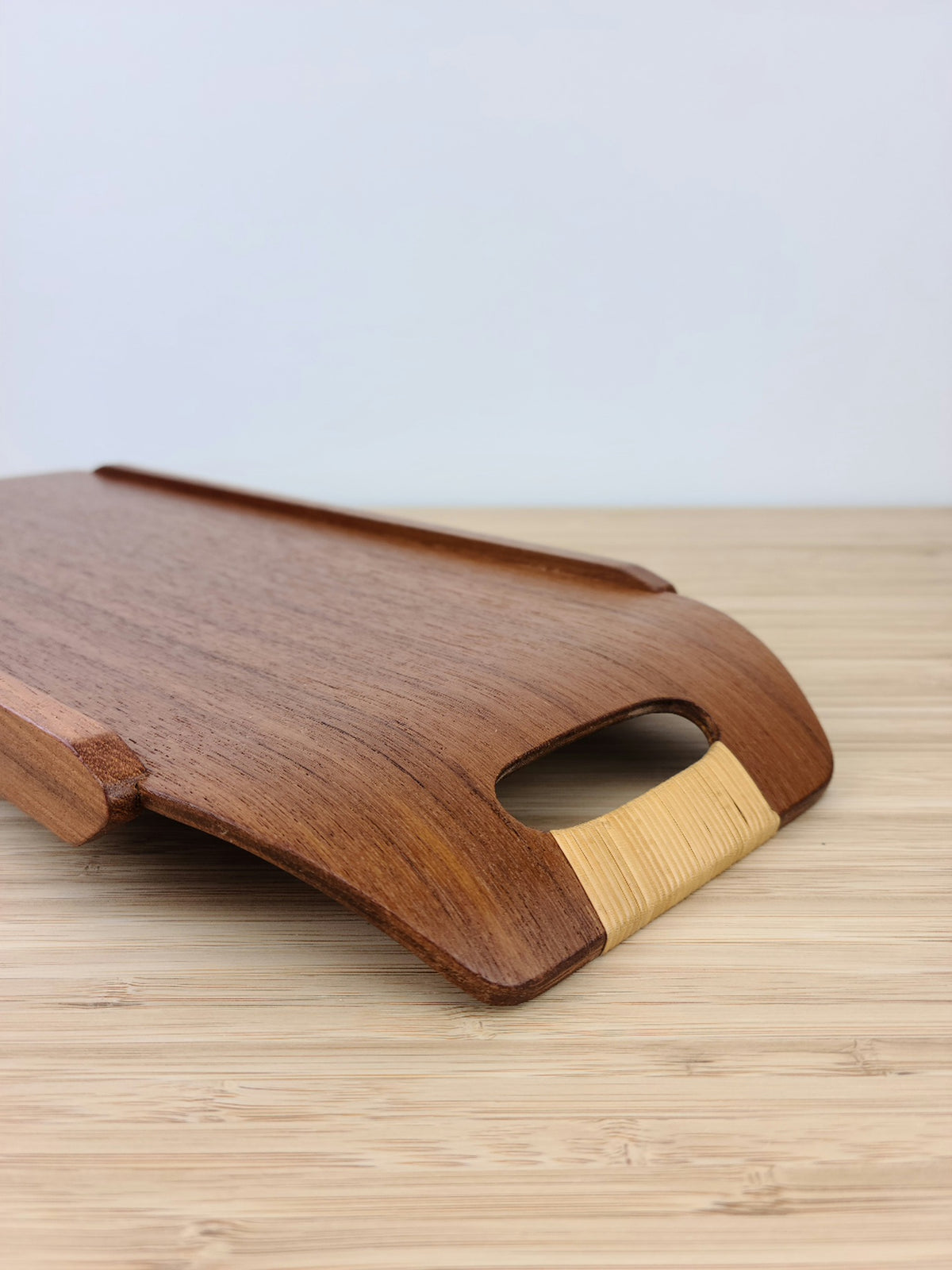 Teak Tray with Danish Cane