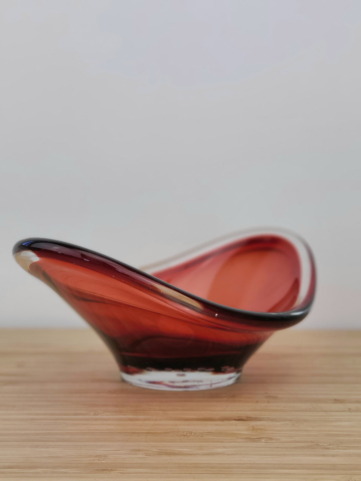 Red Glass Vessel