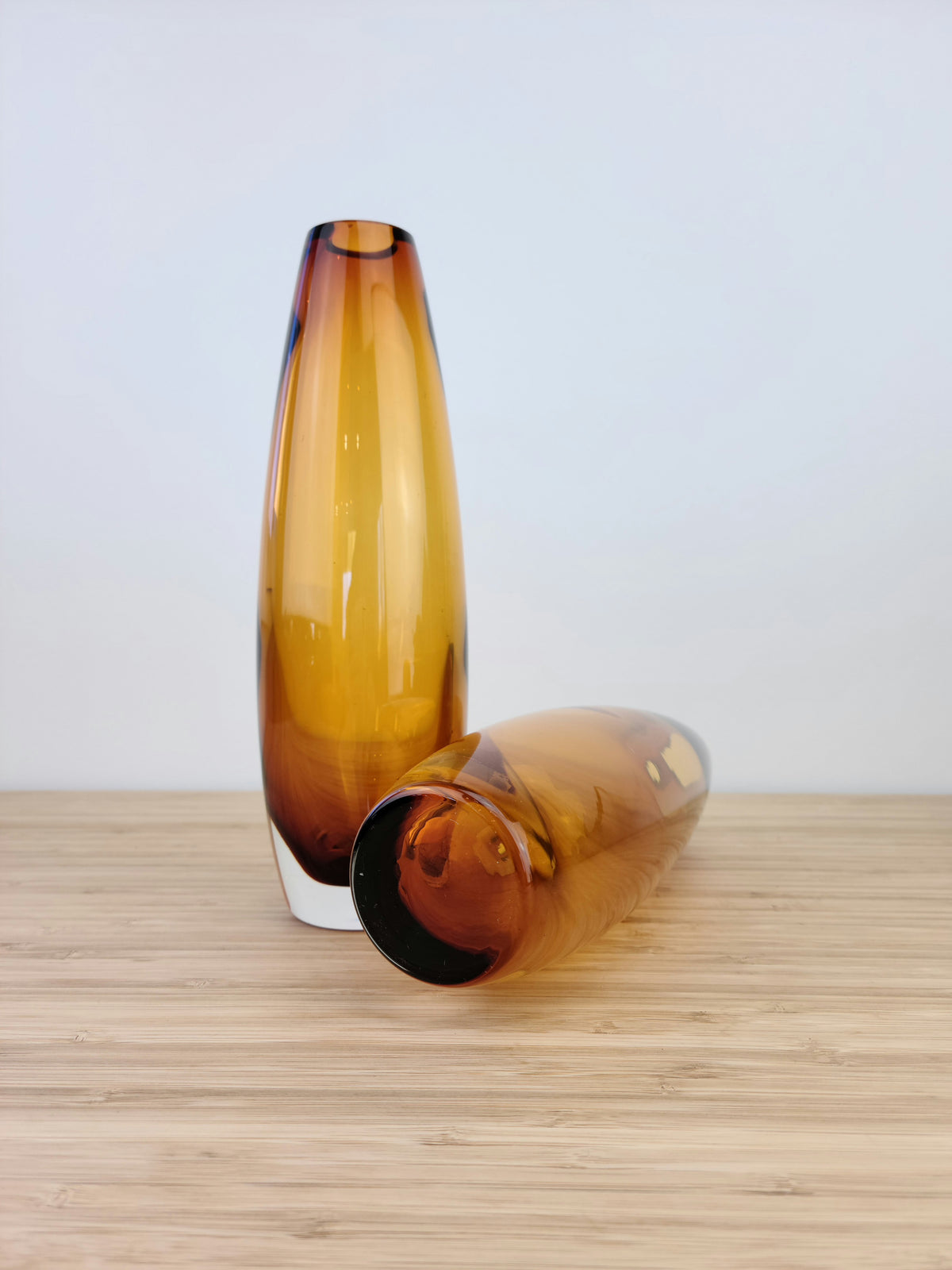 Pair of Amber Vases