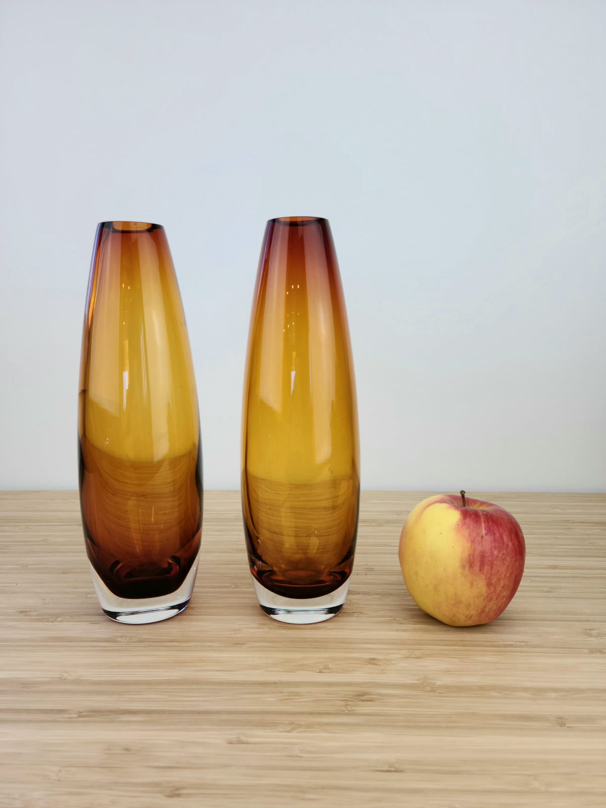 Pair of Amber Vases