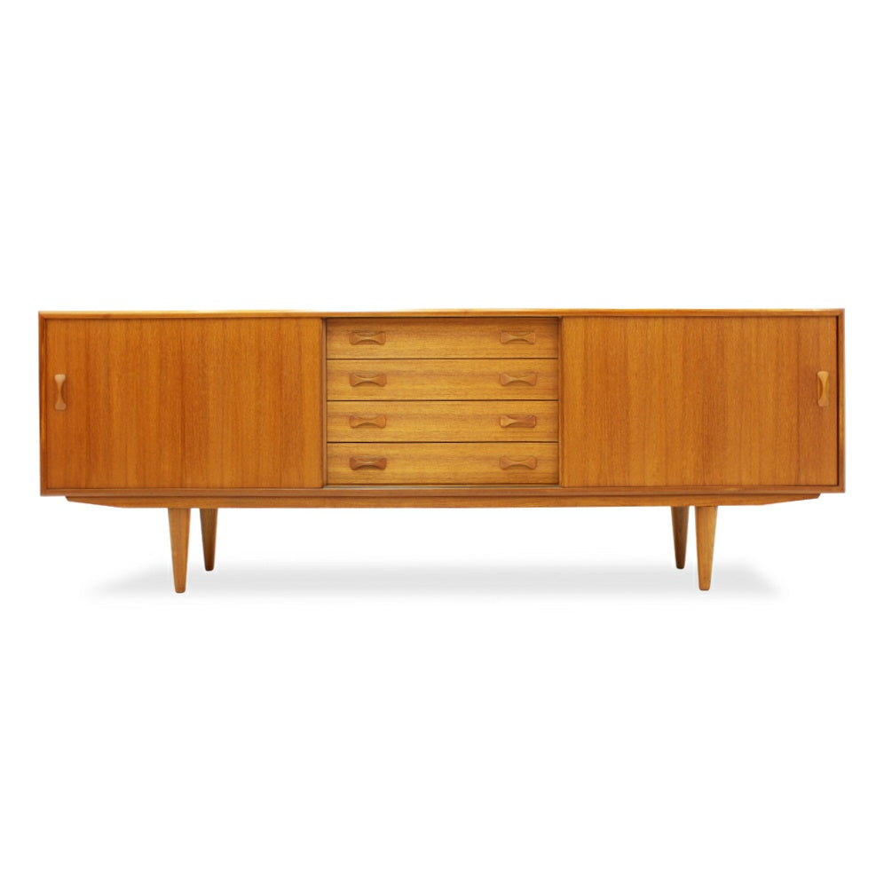 Mid Century Modern Teak Sideboard by Clausen and Sons