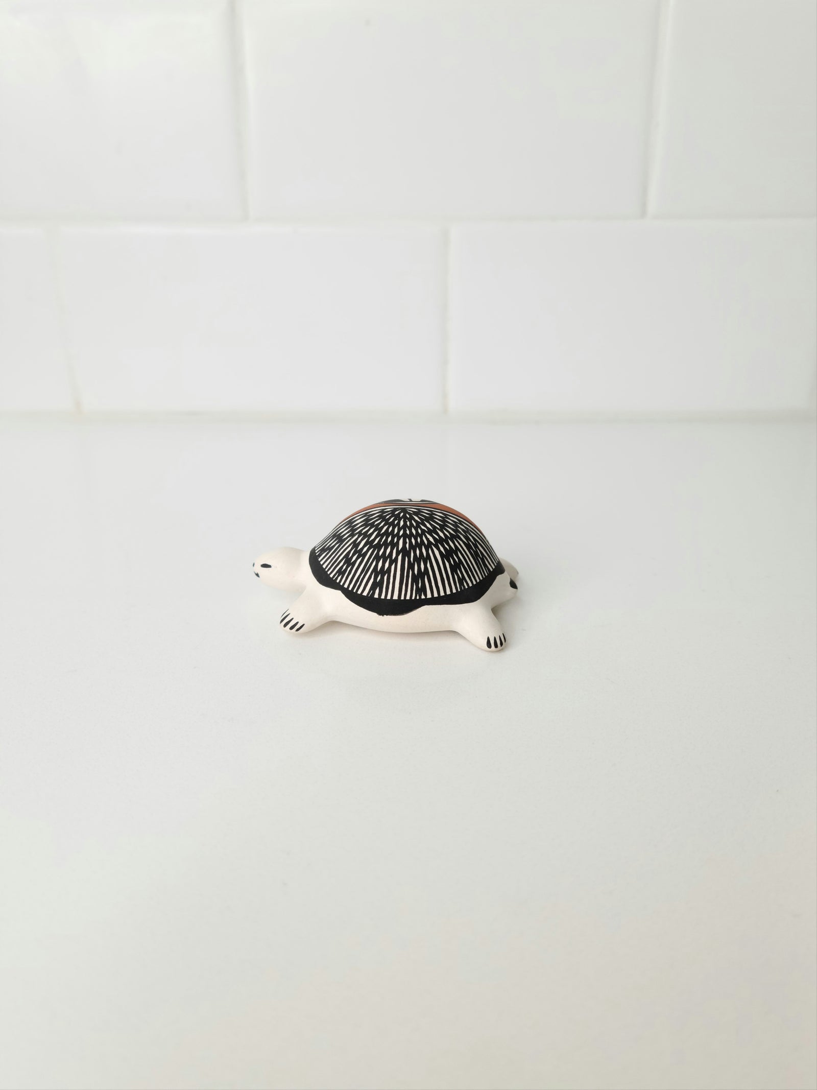 Native American Acoma Pottery Small Turtle