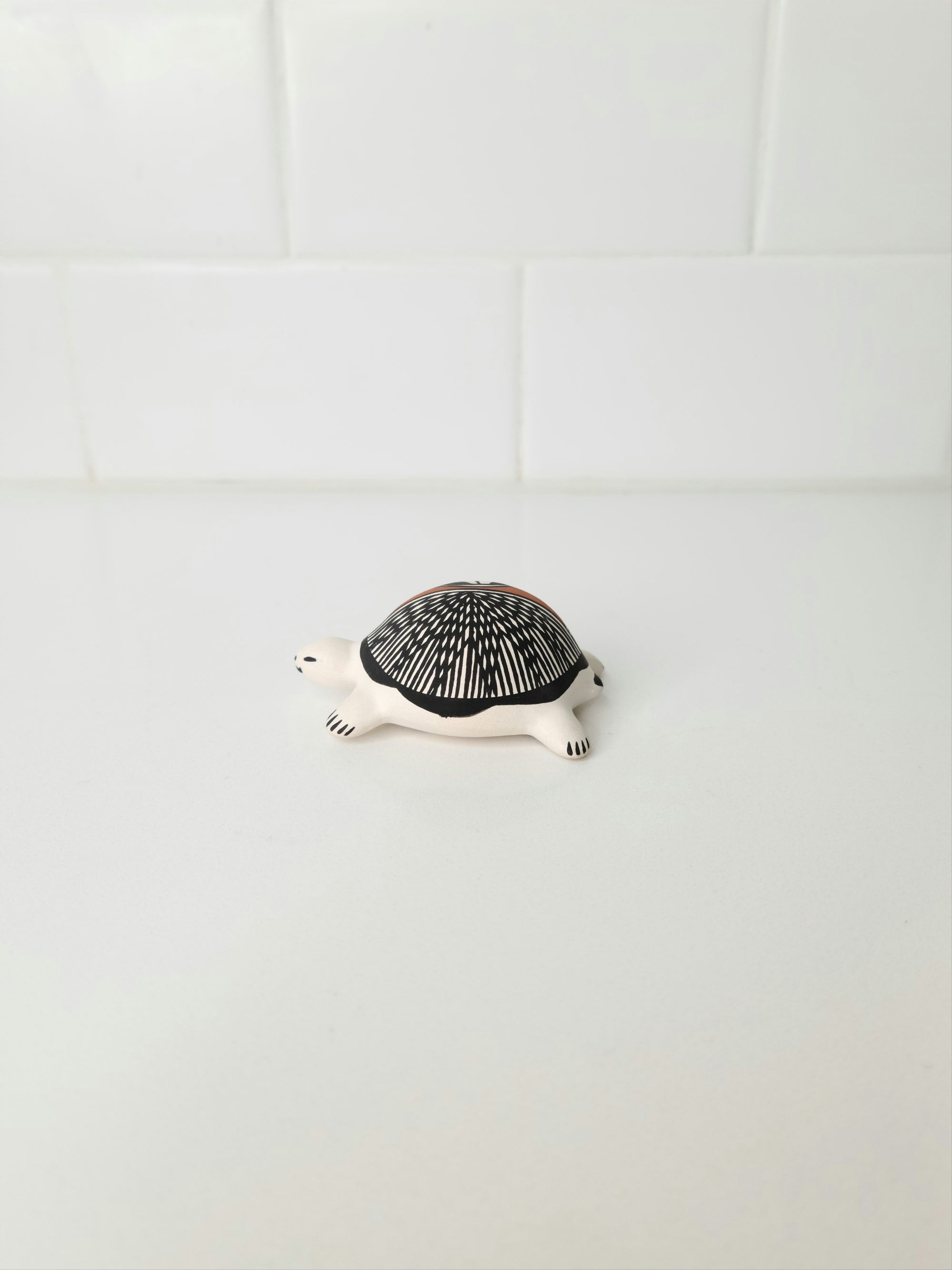 Native American Acoma Pottery Small Turtle