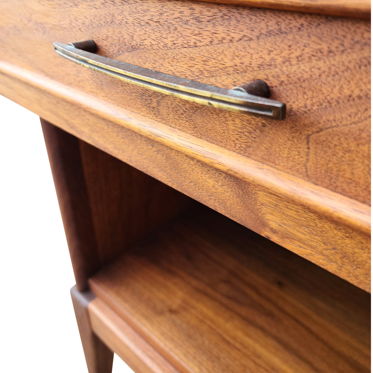 Pair of Walnut Nightstands by Gibbard