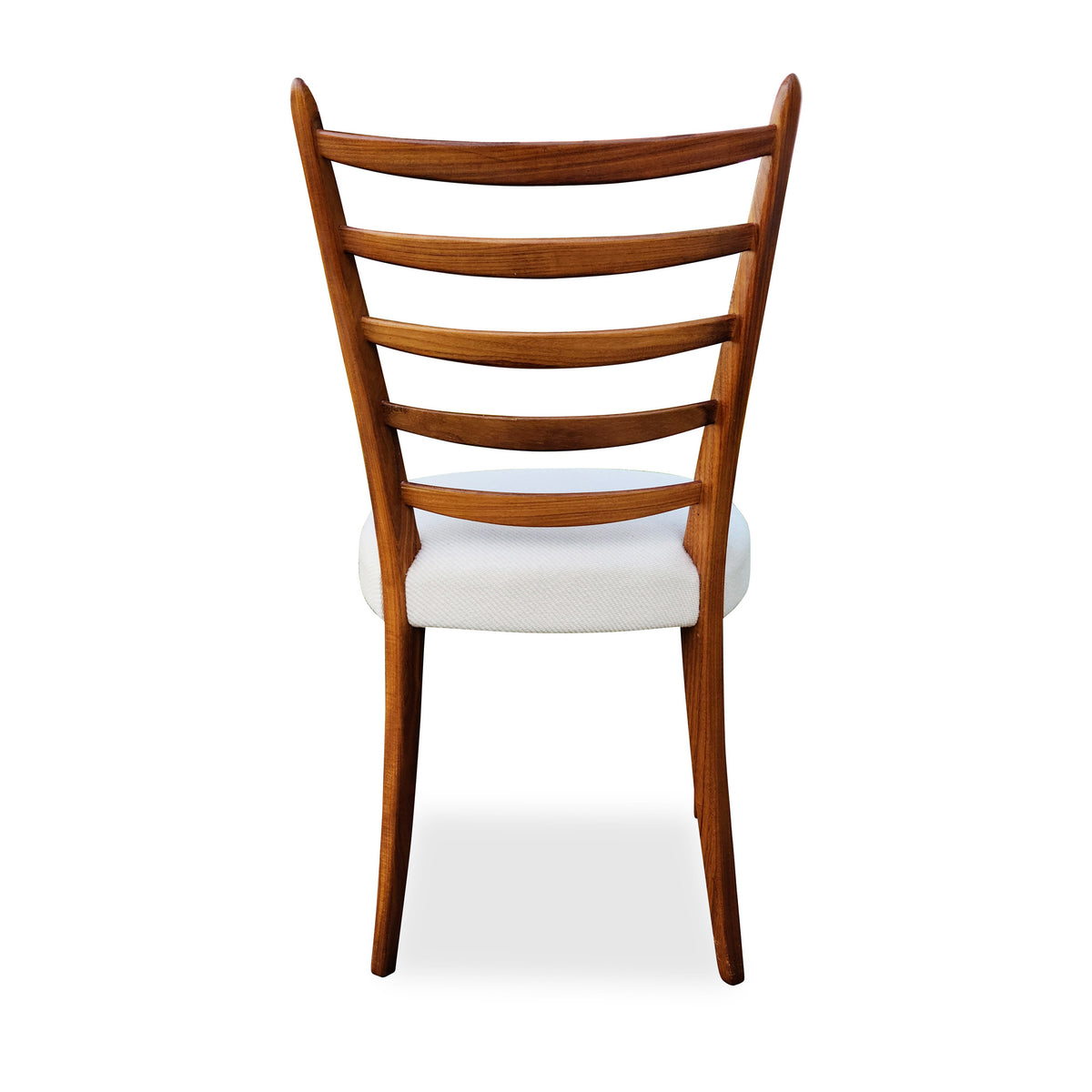Mid Century Teak Ladder Back Dining Chairs