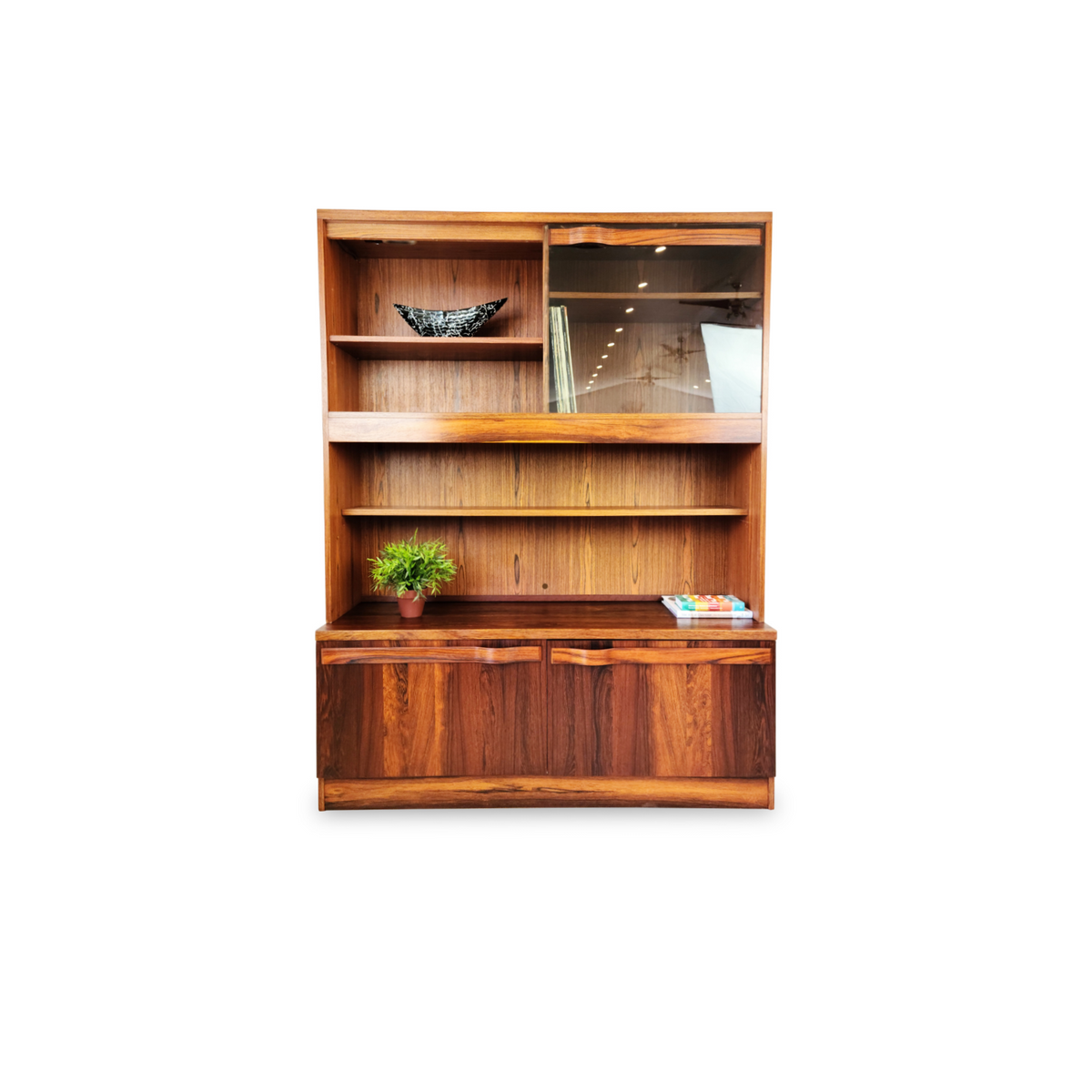Rosewood Two-Piece Wall Unit