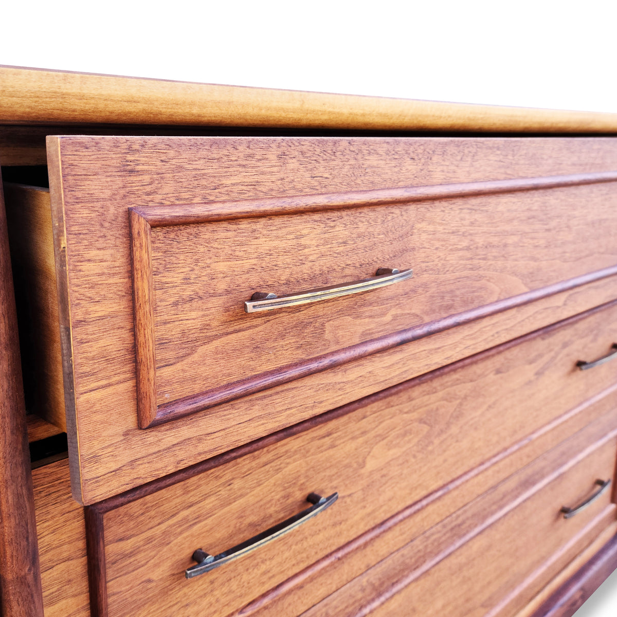 Walnut Nine Drawer Dresser by Gibbard