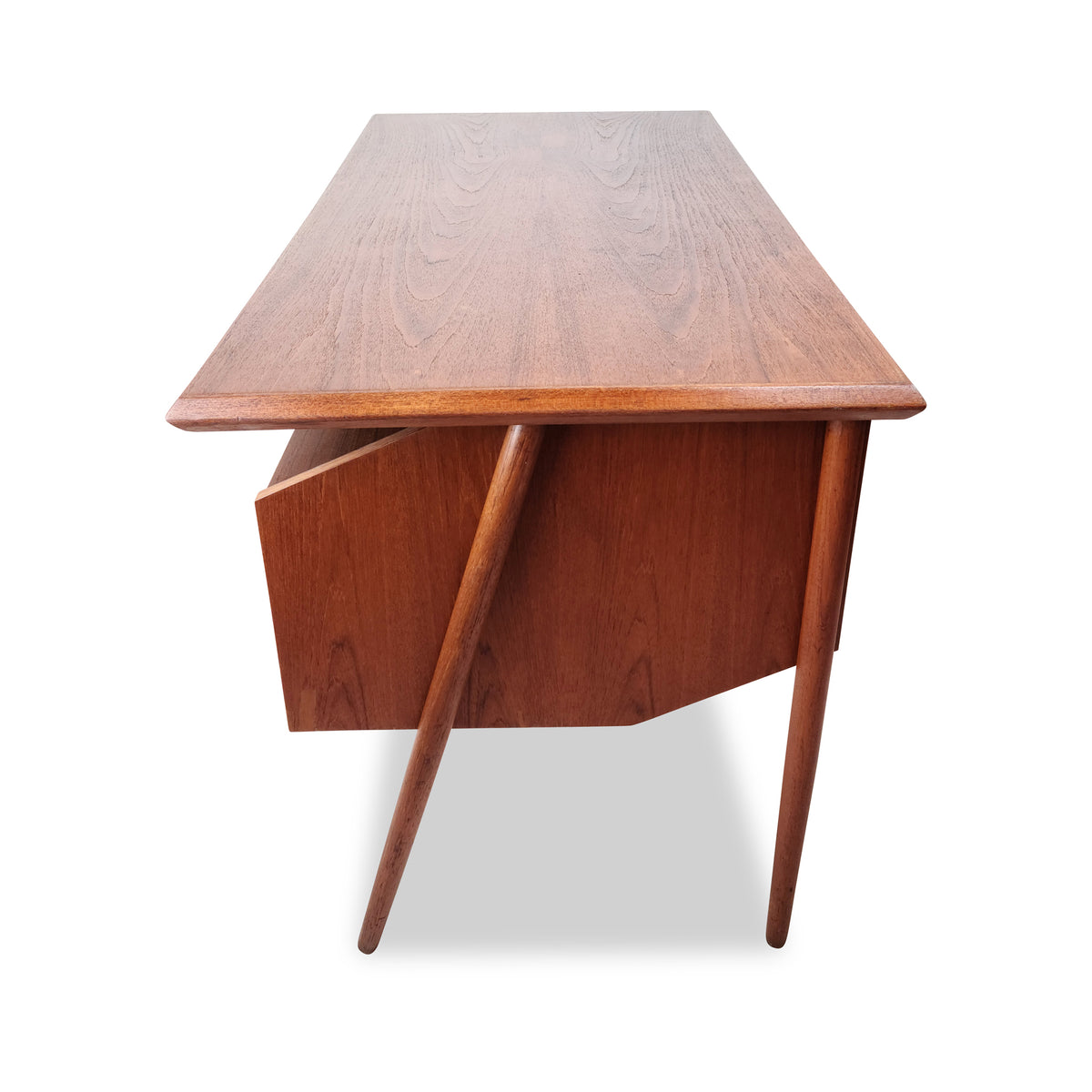 Scandinavian Teak Desk by Gunnar Nielson Tibergaard