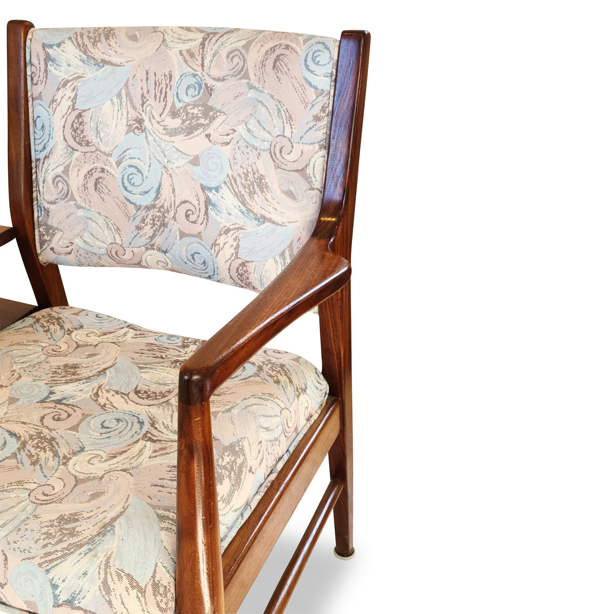 Walnut Tandem Chair/Table Combo