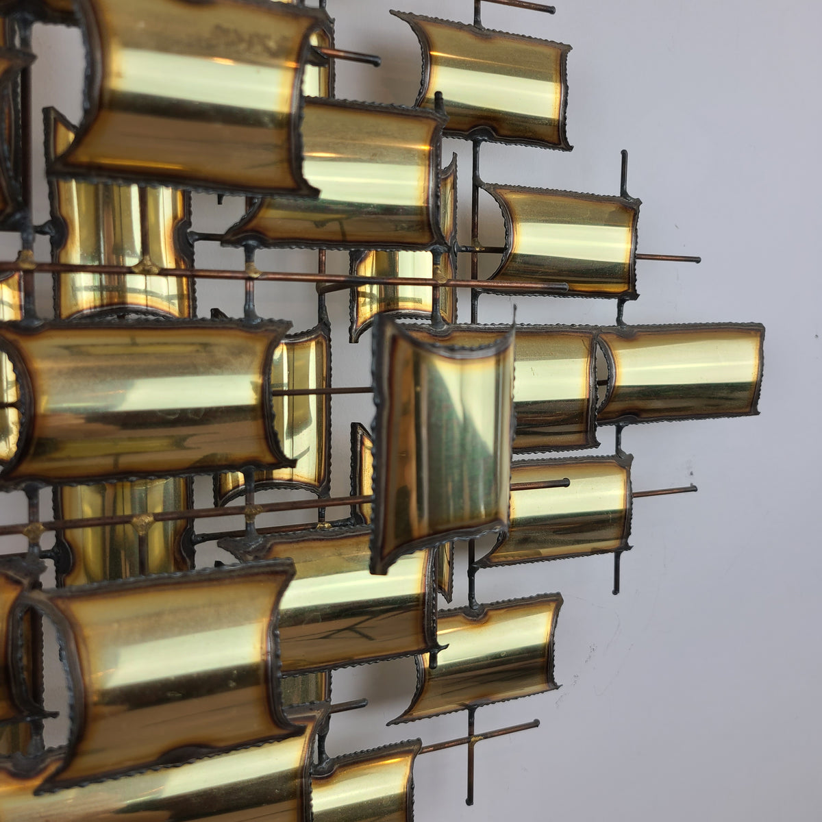 Brutalist Brass Sculpture