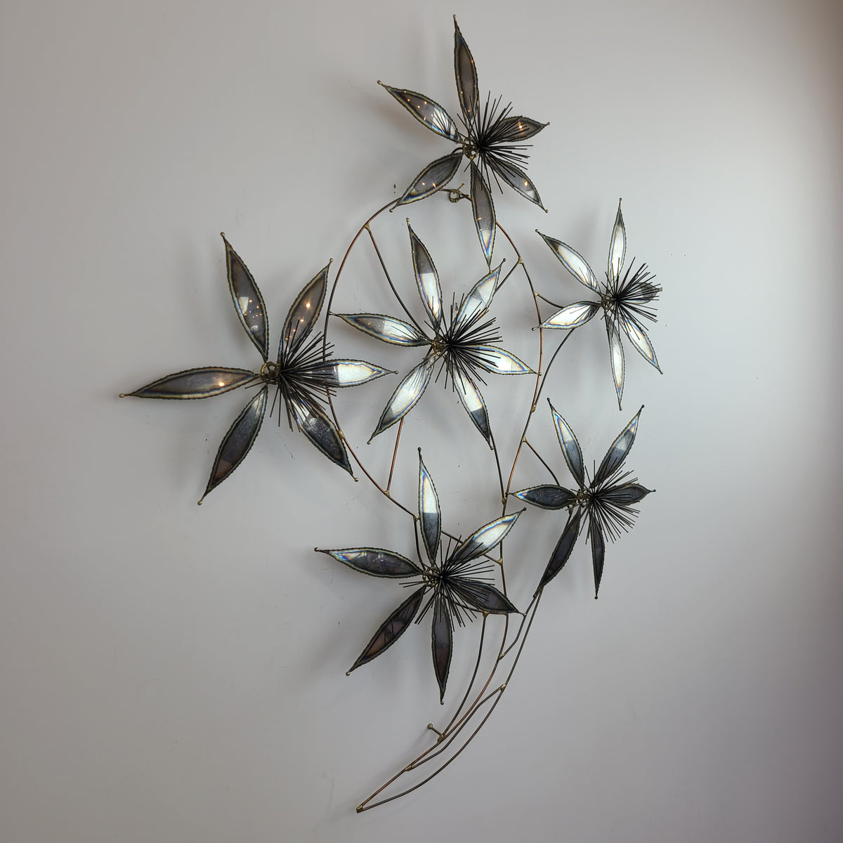 Vintage Flower Wall Sculpture