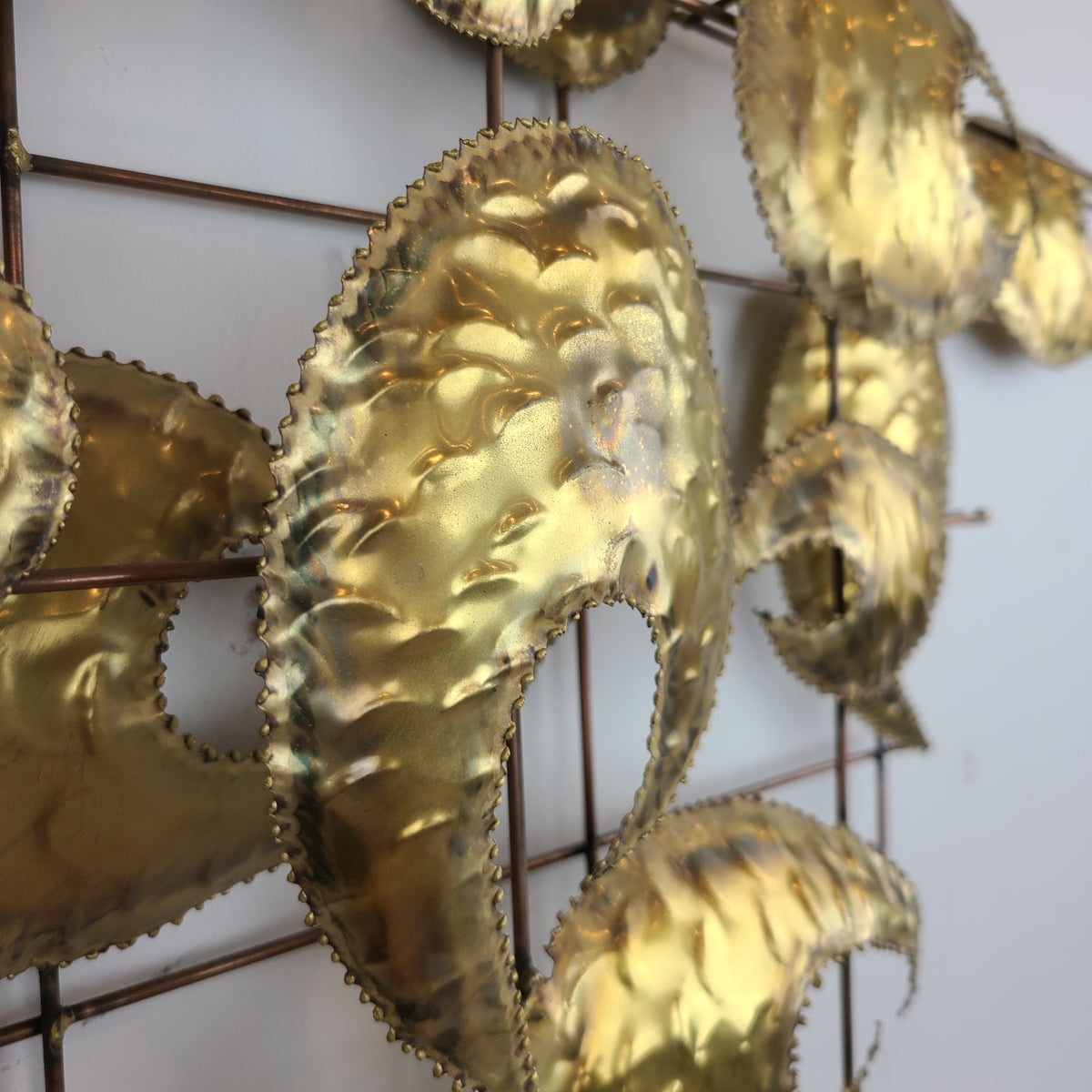 Vintage Brass Wall Sculpture