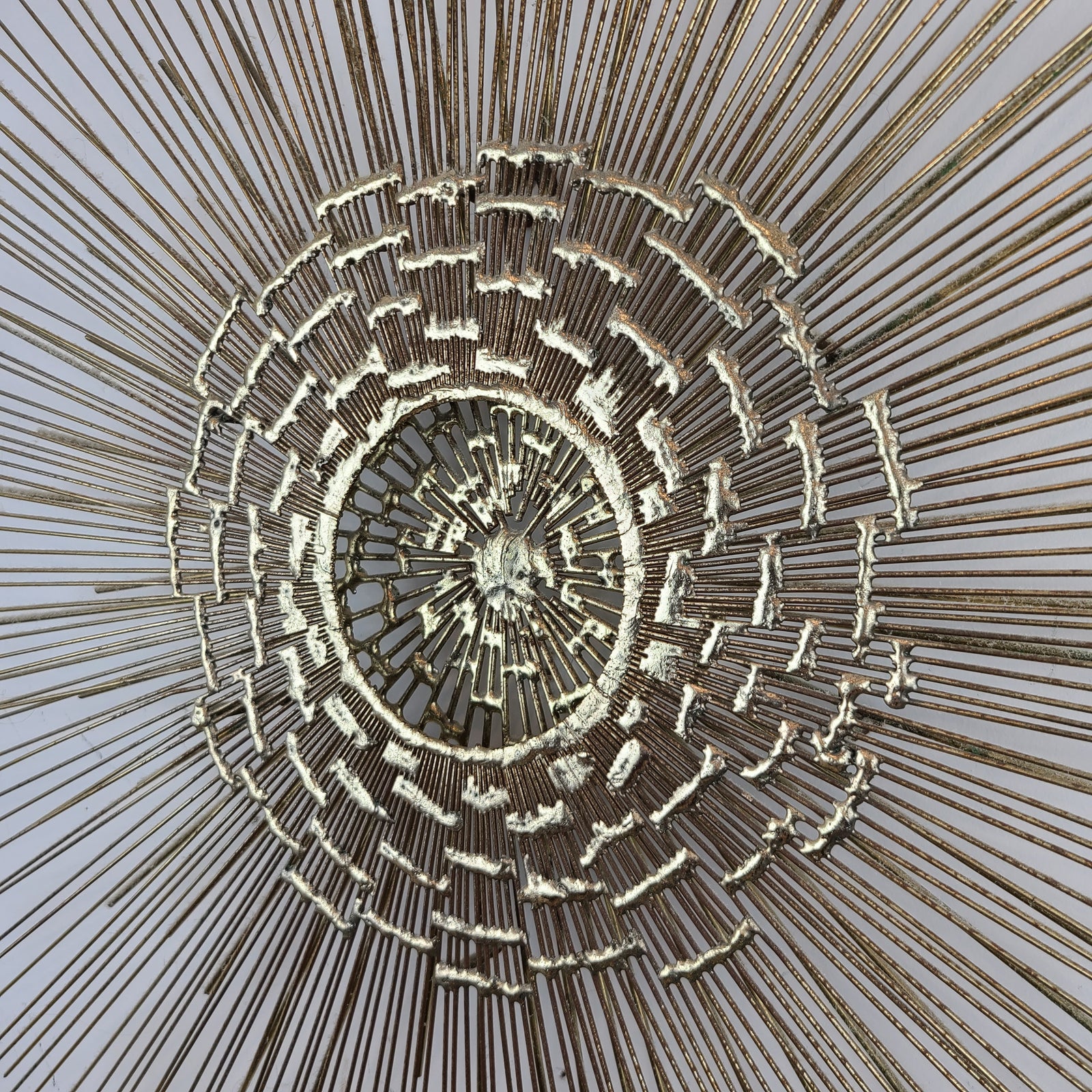 Vintage Sunburst Sculpture Curtis Jere