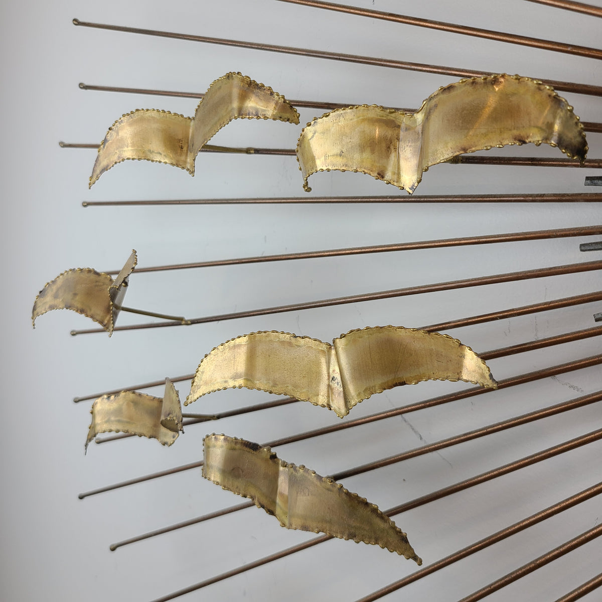 Brass Sunburst with Birds