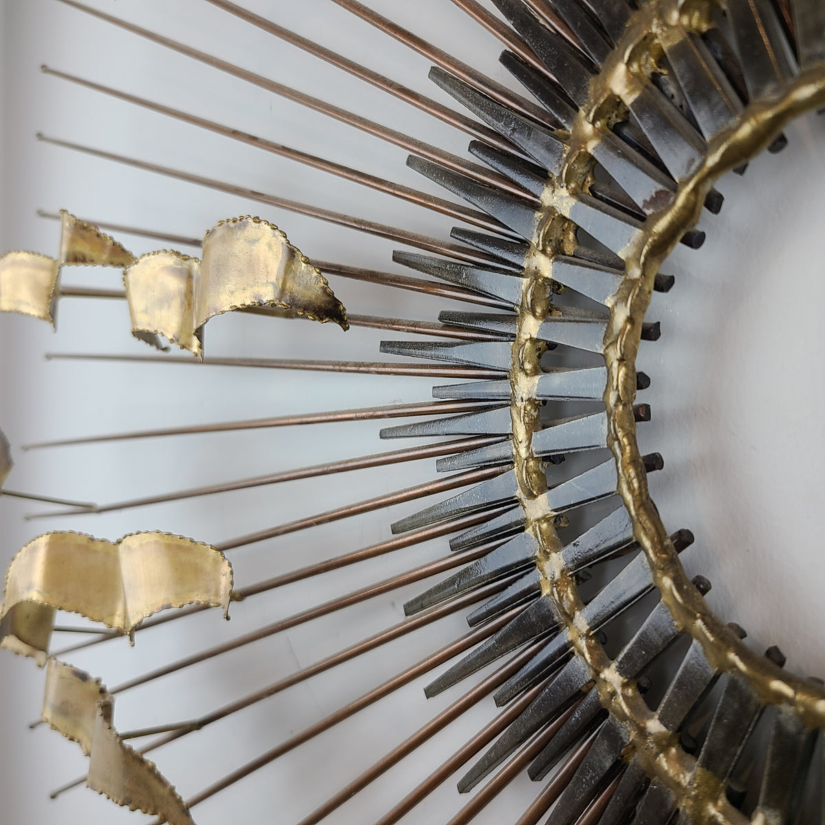 Brass Sunburst with Birds