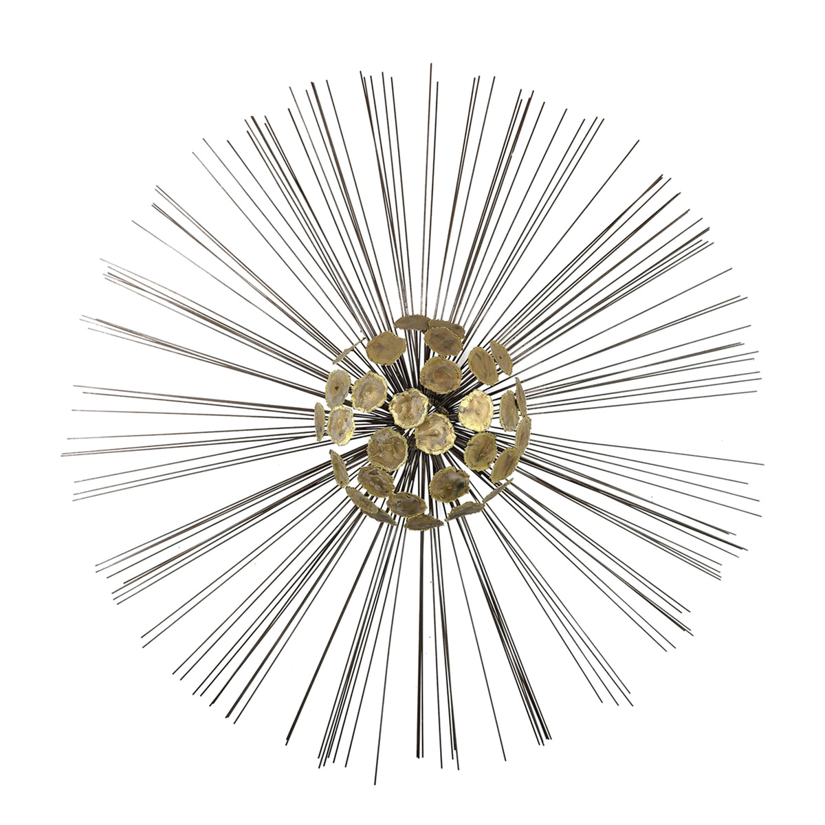Brass Sunburst Wall Sculpture Curtis Jere
