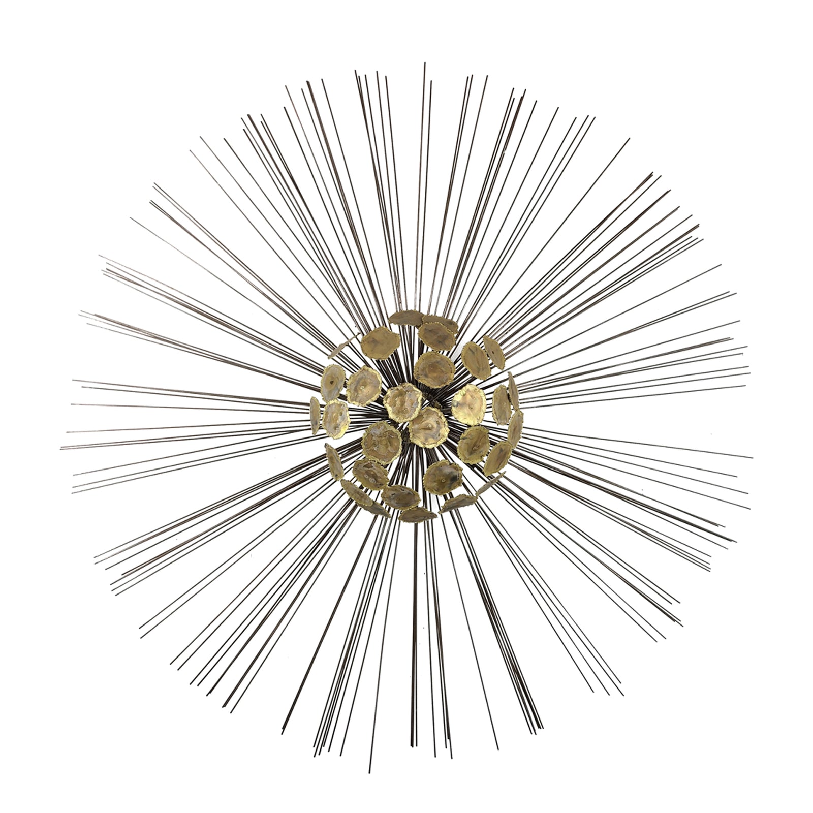Brass Sunburst Wall Sculpture Curtis Jere