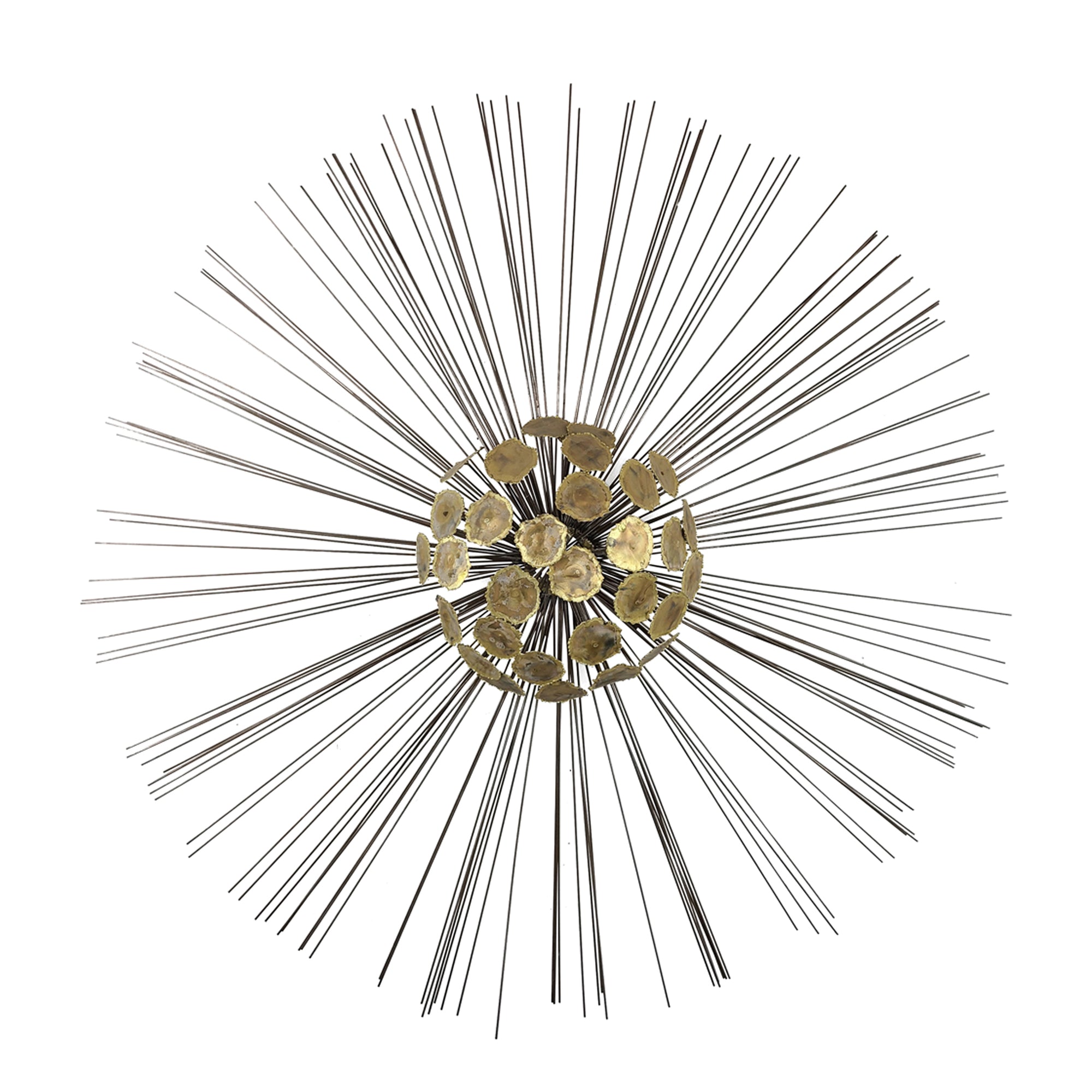 Brass Sunburst Wall Sculpture Curtis Jere