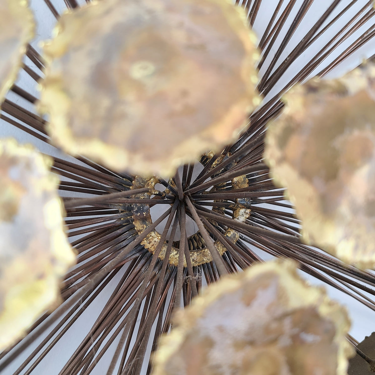 Brass Sunburst Wall Sculpture
