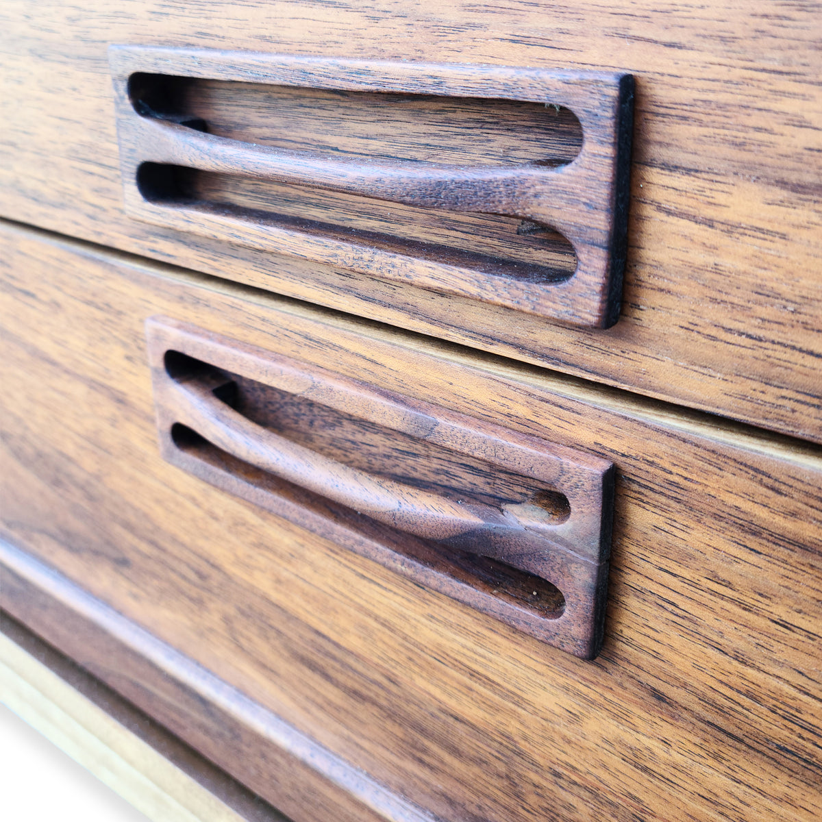 Walnut Seven Drawer Dresser by Vic Art