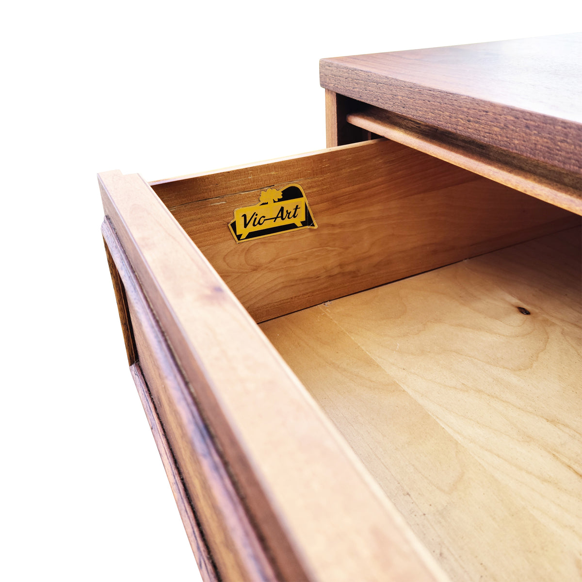 Walnut Seven Drawer Dresser by Vic Art