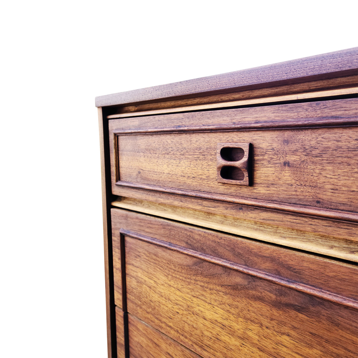Walnut Seven Drawer Dresser by Vic Art