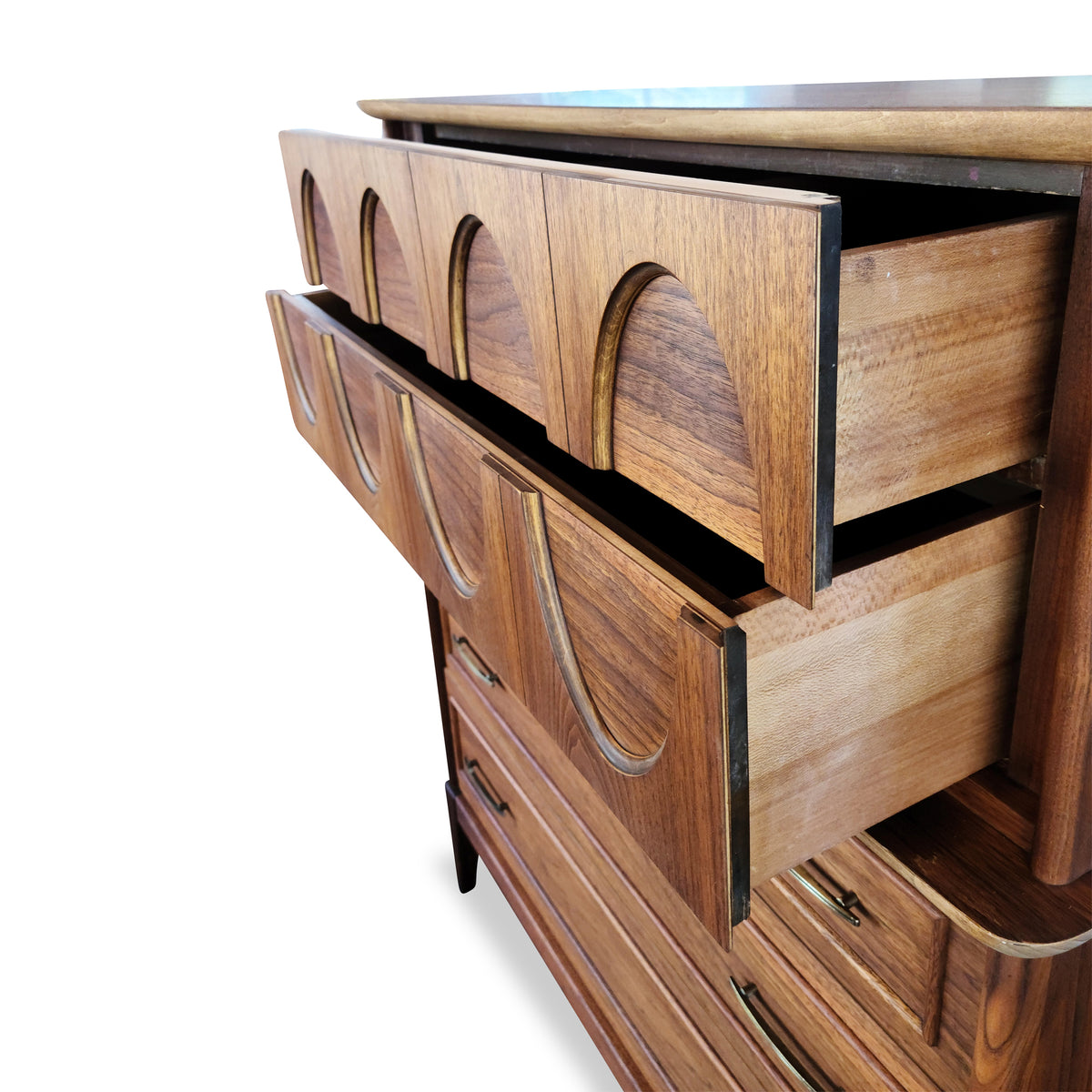 Walnut Highboy Dresser by Gibbard